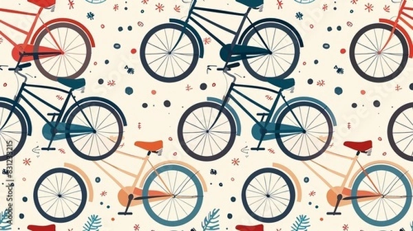 Obraz bicycle vector pattern