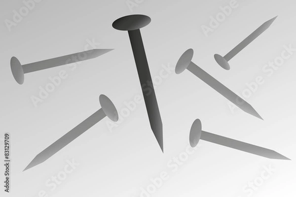 Fototapeta Falling nails