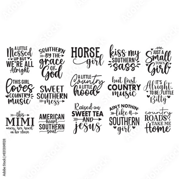 Fototapeta freepicSouthern Svg Design Bundle