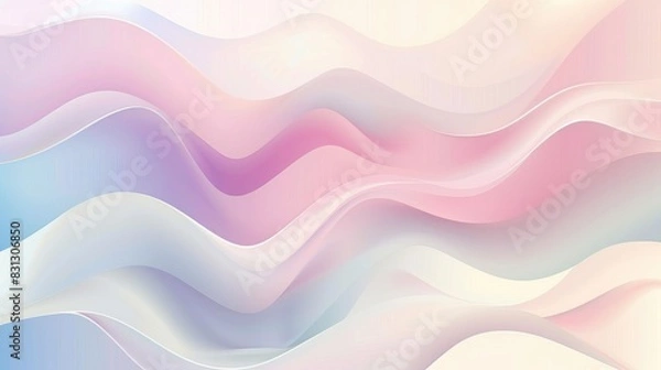 Fototapeta Vector background featuring a smooth gradient with blurry pastel tones, ideal for creating a calming abstract design