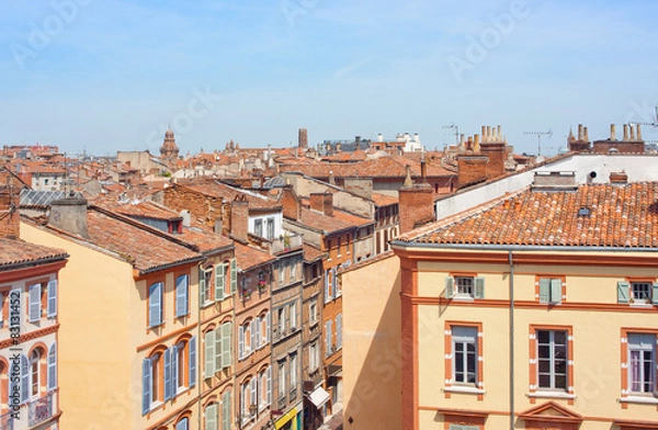 Fototapeta Vue sur les toits de Toulouse