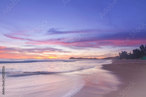 Obraz Sunset Sea Sand and Wave