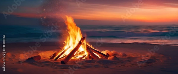 Obraz Beach Bonefire