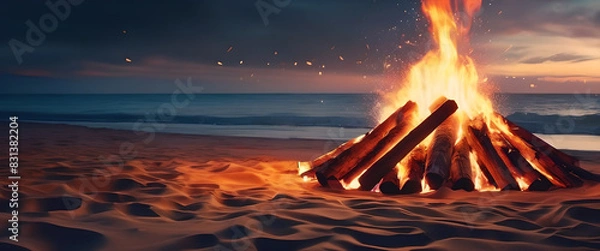 Obraz Beach Bonefire