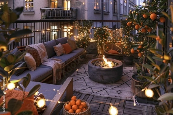 Obraz A romentic fire place