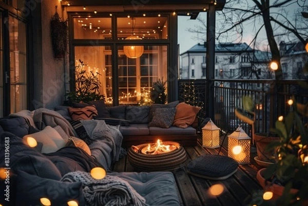 Obraz A romentic fire place