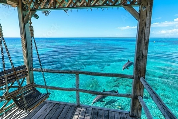 Obraz pool in tropical resort