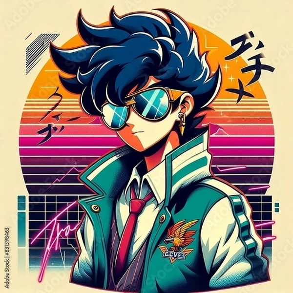 Fototapeta person with sunglasses