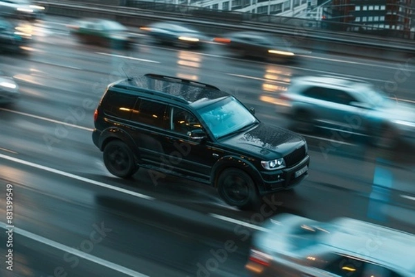 Obraz traffic in motion blur