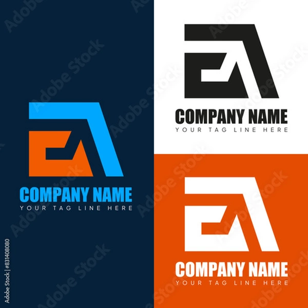 Obraz E+A  Letter Mark Logo