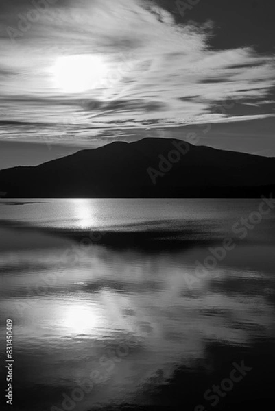 Obraz sunset in the mountains