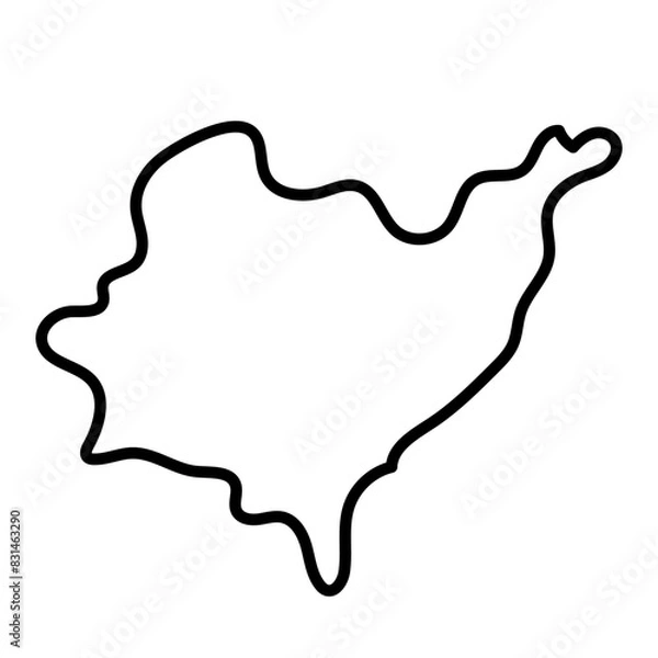 Obraz Azua map illustration