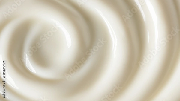 Fototapeta Glossy Cream Swirl Abstract Background