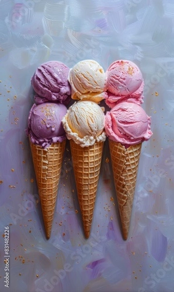 Obraz Ice cream in a cone