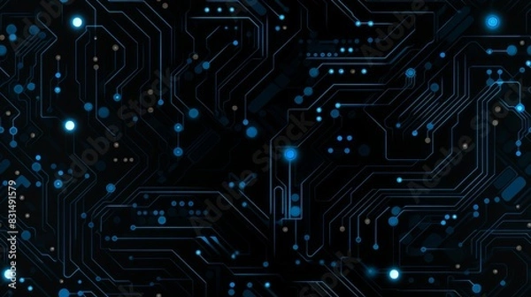 Obraz Circuit board background. Electronic computer hardware technology.