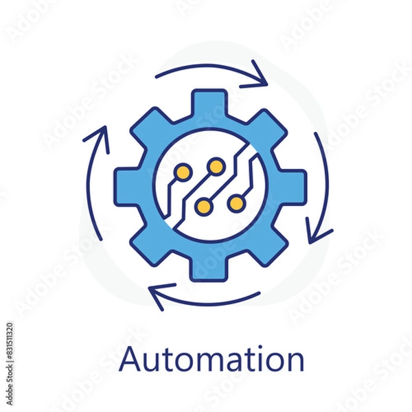 Fototapeta Automation Icons. Vector Icon Design