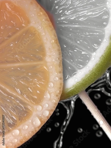 Fototapeta lemon and lime