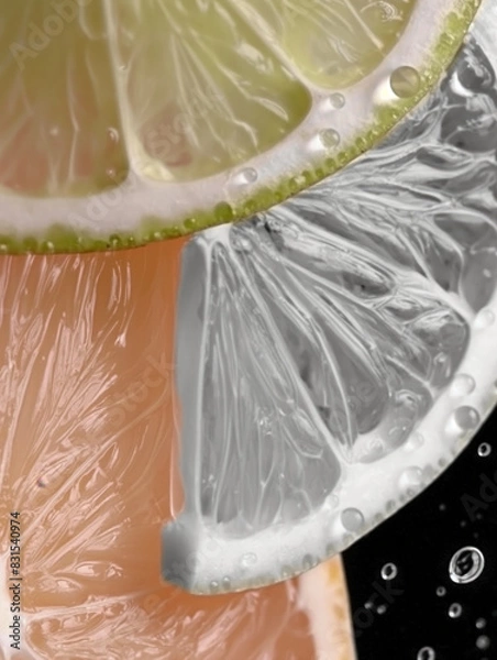 Fototapeta slice of lime