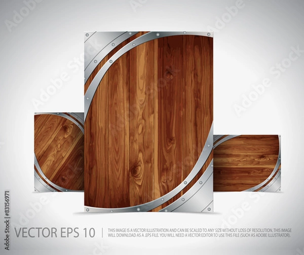 Obraz Wood Template Layout 