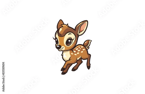 Obraz Deer logo design template vector illustration