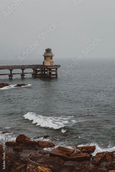 Obraz pier on the beach