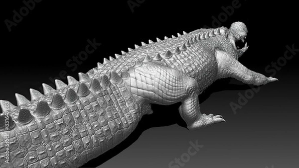 Obraz Deinosuchus Sculpting 3d rendering