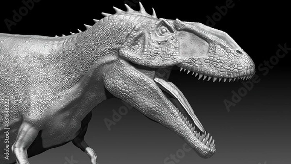 Obraz Carcharodontosaurus Sculpting 3d rendering