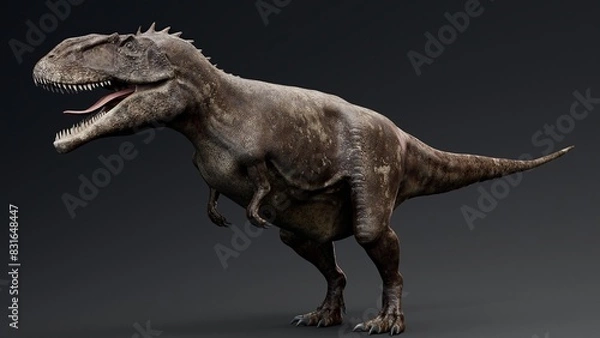Obraz Carcharodontosaurus Realistic Model of background, 3d rendering