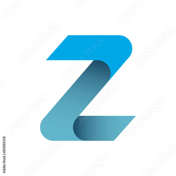 Fototapeta Monogram Z. Design vector Z logo. Monogram initial letter mark Z logo design. Monogram design vector logo. Monogram initial letter mark Z logo design. Simple Z monogram. Monogram Z design logo