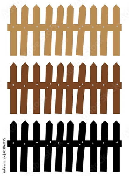 Fototapeta several barriers of different hue
