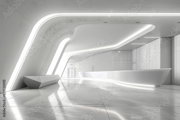 Obraz Empty hall of modern architectures 
