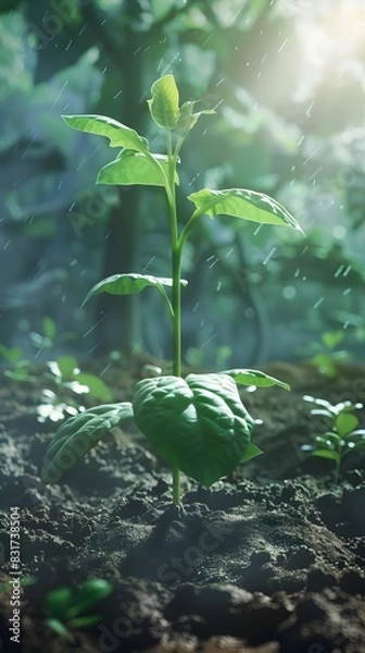 Fototapeta Biotech Advancements Improving Crop Vitality and Resilience in Sustainable Farming Practices