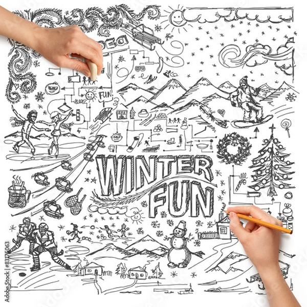 Obraz Idea Background With Human Hand