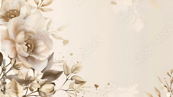 Fototapeta Luxury Flower Background ,generative ai