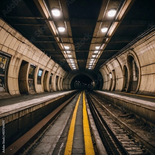 Obraz subway station in the city