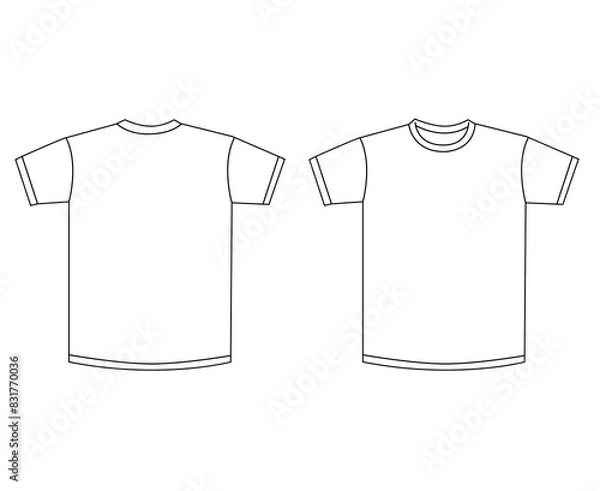 Fototapeta Tシャツ　白