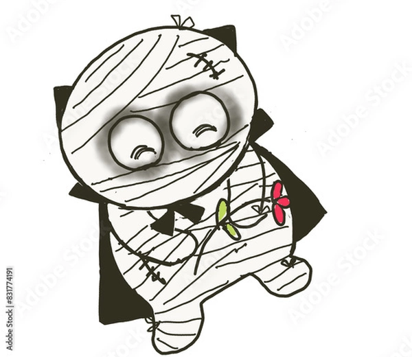 Obraz zombie cat halloween