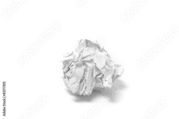 Fototapeta crumpled paper ball