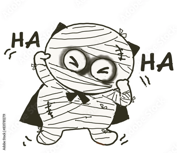 Obraz zombie cat Halloween 