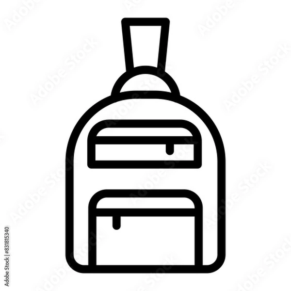 Obraz Shoulder Bag Vector Line Icon Design