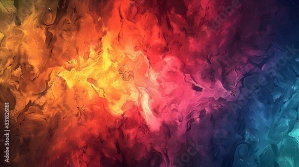 Obraz Vibrant Marbled Textures Merging in an Abstract Background