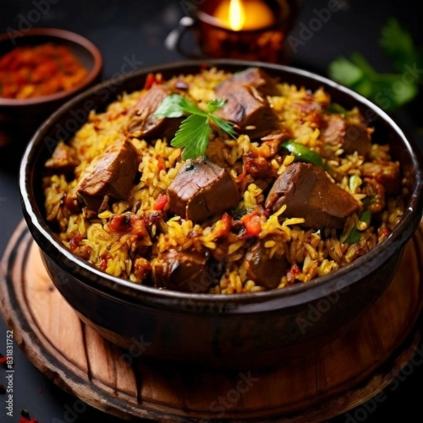 Fototapeta mutton biryani