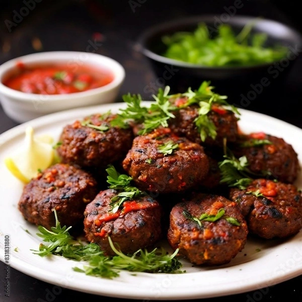 Fototapeta pakistani shami kabab