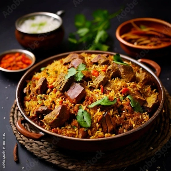 Fototapeta beef pulao