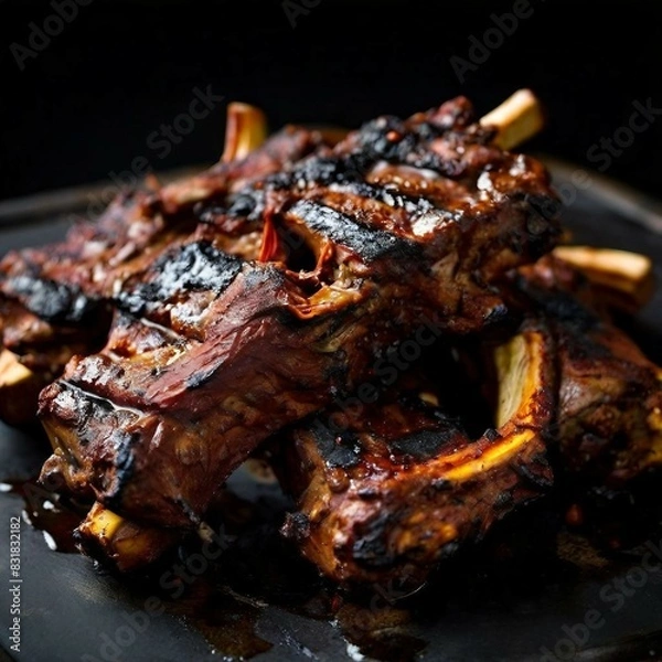 Obraz meat on the barbecue