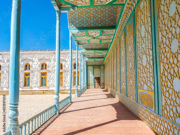 Obraz Sitorai Mokhi-Khosa also known as the "Palace Like the Stars and the Moon," is a country residence of the Emir of Bukhara in Uzbekistan.
