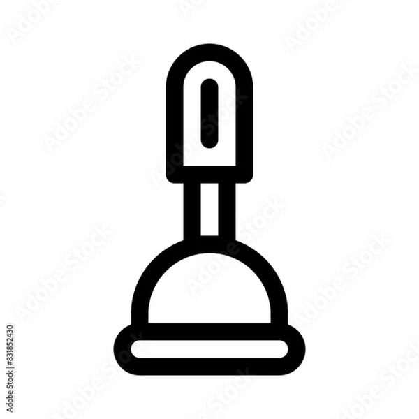 Obraz plunger line icon