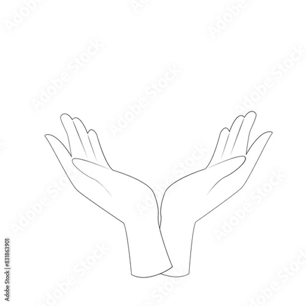 Fototapeta OPEN HAND