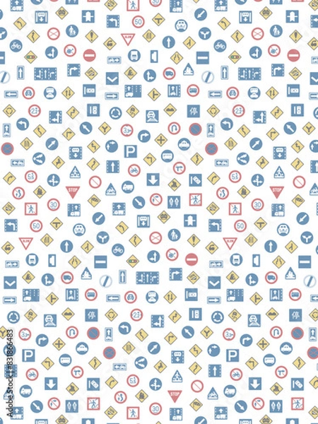 Fototapeta シンプルな標識の壁紙イラスト