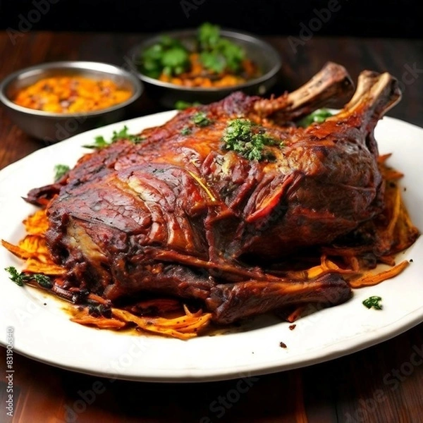 Obraz Mutton Leg (Raan) Roast